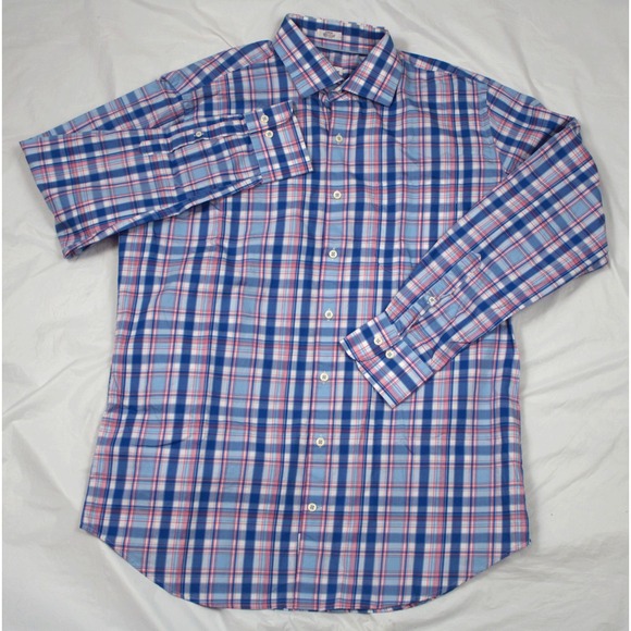 Peter Millar Mens Long Sleeve Button Front Shirt Size Large - Picture 1 of 7